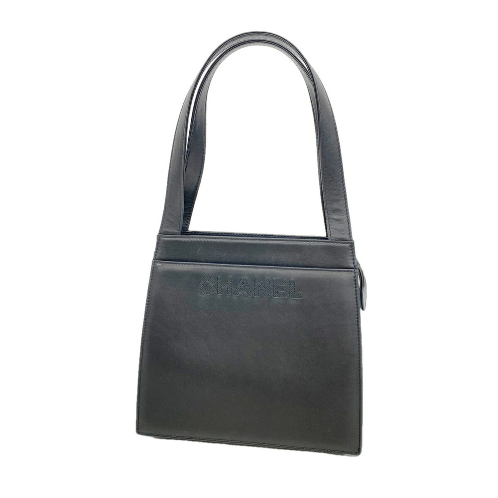 Chanel Lambskin Tote Bag, Black, Women's